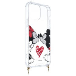 Funda Mickey y Minnie Beso Colgante - Clásicos Disney para iPhone 13 Mini