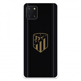 Fundaara Samsung Galaxy Note10 Lite del Atleti Escudo Dorado Fondo Negro - Licencia Oficial Atlético de Madrid