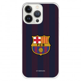 Funda para iPhone 13 Pro del Barcelona Rayas Blaugrana - Licencia Oficial FC Barcelona