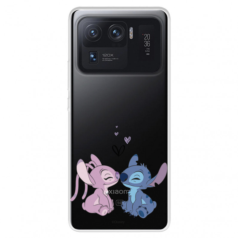 Cover per Xiaomi Mi 11 Ultra Ufficiale di Disney Angel & Stitch Bacio - Lilo & Stitch