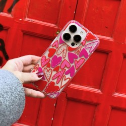 Funda Dibujo - Corazones Rosas