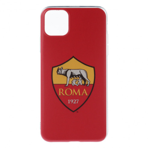 Cover per iPhone 11 della Roma Stemma Sfondo Rosso Stemma Sfondo Rosso - Licenza Ufficiale AS Roma