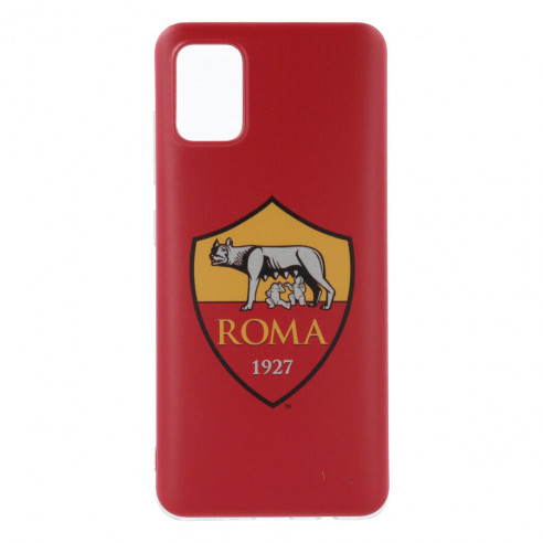 Cover per Samsung Galaxy A51 della Roma Stemma Sfondo Rosso Stemma Sfondo Rosso - Licenza Ufficiale AS Roma