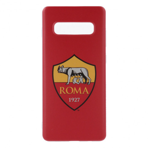 Cover per Samsung Galaxy S10 Plus della Roma Stemma Sfondo Rosso Stemma Sfondo Rosso - Licenza Ufficiale AS Roma