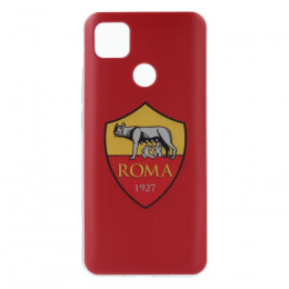 Cover per Xiaomi Redmi 9C della Roma Stemma Sfondo Rosso Stemma Sfondo Rosso - Licenza Ufficiale AS Roma