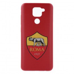 Cover per Xiaomi Redmi Note 9 della Roma Stemma Sfondo Rosso Stemma Sfondo Rosso - Licenza Ufficiale AS Roma