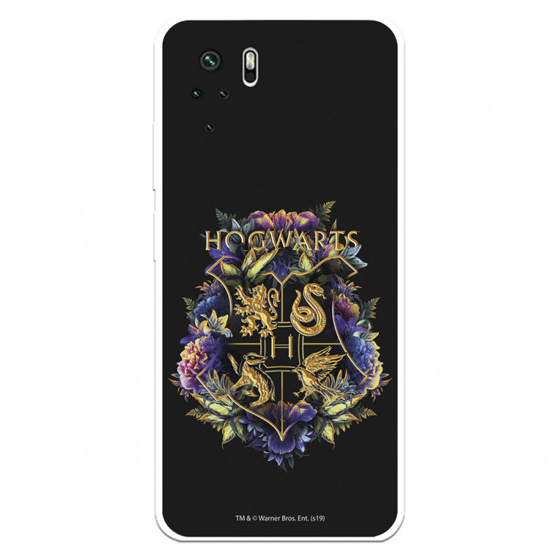 Funda para Xiaomi Redmi Note 10S Oficial de Harry Potter Hogwarts Floral - Harry Potter