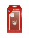 Funda para iPhone 13 Pro Max del Atleti Escudo Plateado Fondo - Licencia Oficial Atlético de Madrid