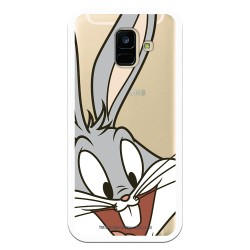 Funda Oficial Warner Bros Bugs Bunny Transparente para Samsung Galaxy A6 2018 - Looney Tunes