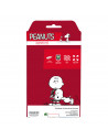 Funda para Motorola Moto E30 Oficial de Peanuts Snoopy rayas - Snoopy