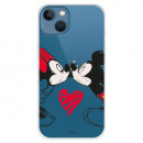 Cover per iPhone 13 Ufficiale Disney Mickey e Minnie Bacio - Classici Disney