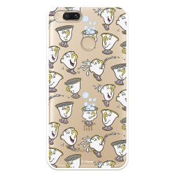 Funda Oficial Disney Chip Potts Siluetas Transparente para Xiaomi Mi A1