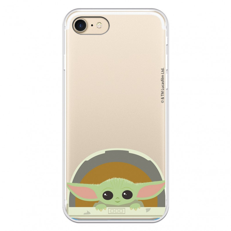 Cover per iPhone 7 Ufficiale di Star Wars Baby Yoda Sorrisi - Star Wars