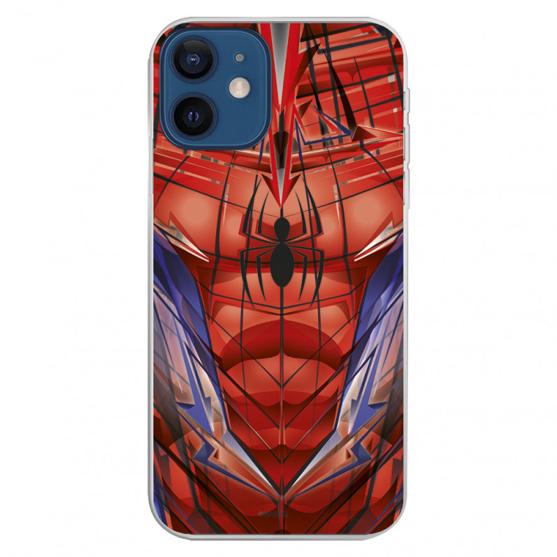 Cover per iPhone 12 Mini Ufficiale di Marvel Spider-Man Torso - Marvel