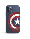 Cover per iPhone 12 Pro Max Ufficiale di Marvel Capitan America Scudo Trasparente - Marvel
