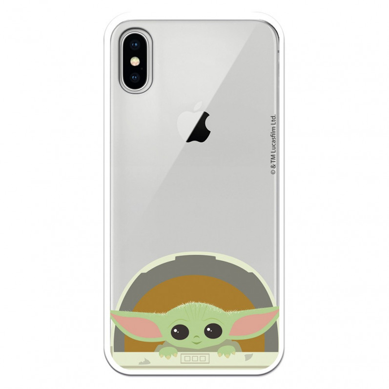 Cover per iPhone X Ufficiale di Star Wars Baby Yoda Sorrisi - Star Wars