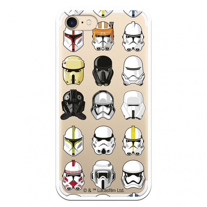 Cover per iPhone 7 Ufficiale di Star Wars Pattern Caschi - Star Wars