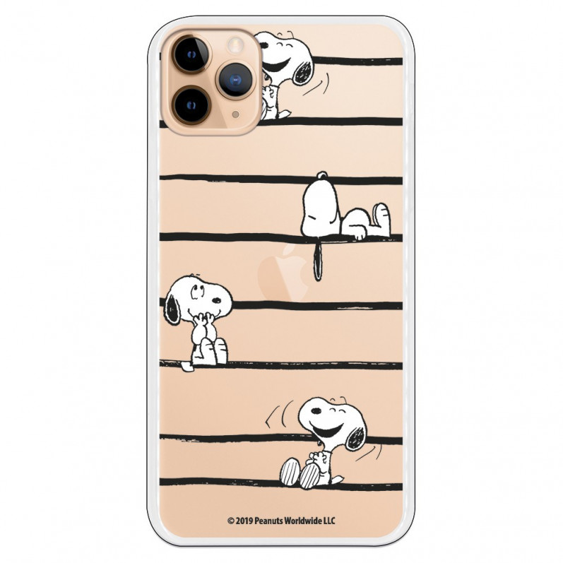 Cover per iPhone 11 Pro Max Ufficiale di Peanuts Snoopy strisce - Snoopy