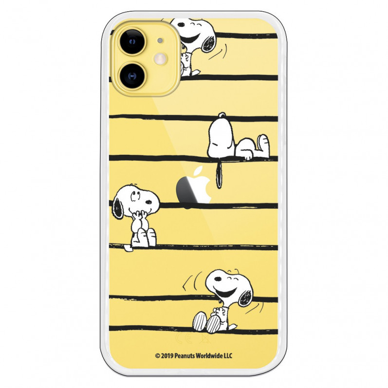 Cover per iPhone 11 Ufficiale di Peanuts Snoopy strisce - Snoopy