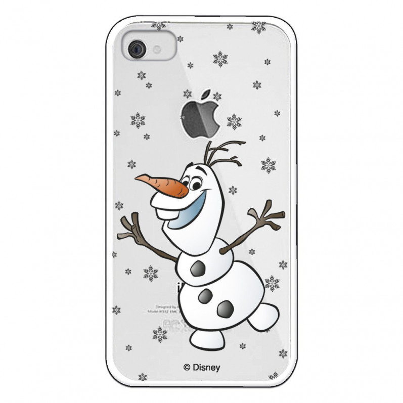 Cover per iPhone 4 Ufficiale di Disney Olaf Trasparente - Frozen