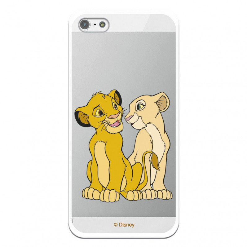 Cover Ufficiale Disney Simba e Nala Trasparente per iPhone 5 - Il Re Leone