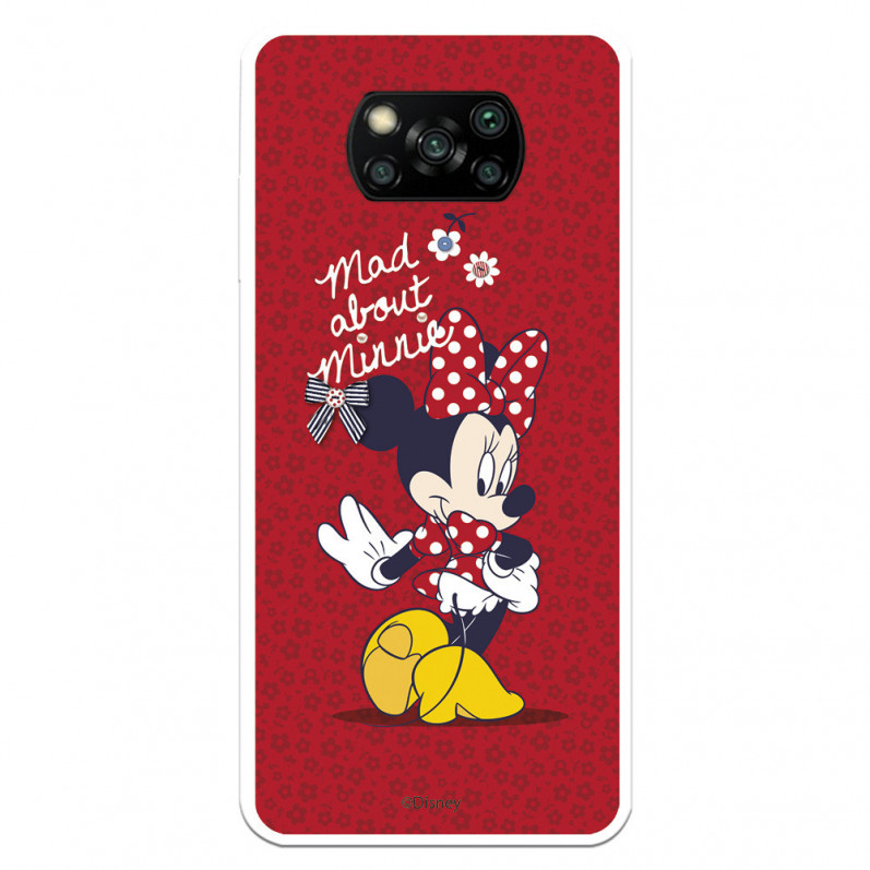 Cover per Xiaomi Poco X3 Pro Ufficiale Disney Minnie Mad About - Classici Disney