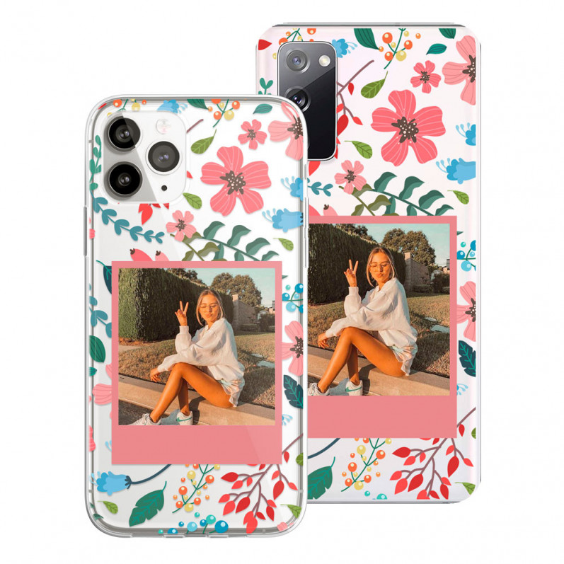 Cover Personalizzata - Kodak Rosa Con Sfondo A fiori