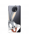 Cover per Xiaomi Redmi Note 9T Ufficiale di Warner Bros Bugs Bunny Silhouette Trasparente - Looney Tunes