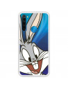Cover per Xiaomi Redmi Note 8 2021 Ufficiale Warner Bros Bugs Bunny Silhouette Trasparente - Looney Tunes