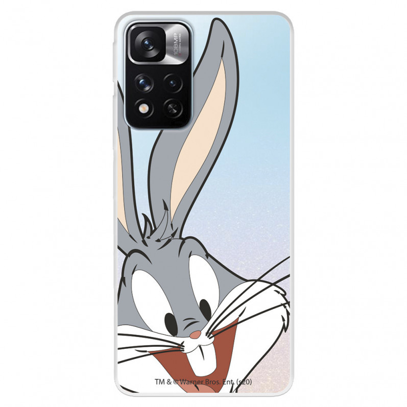 Cover per Xiaomi Redmi Note 11 Ufficiale de Warner Bros Bugs Bunny Silhouette Trasparente - Looney Tunes