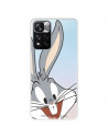Cover per Xiaomi Redmi Note 11 Ufficiale de Warner Bros Bugs Bunny Silhouette Trasparente - Looney Tunes