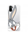 Cover per Xiaomi Redmi Note 10S Ufficiale Warner Bros Bugs Bunny Silhouette Trasparente - Looney Tunes
