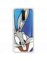 Cover per Xiaomi Redmi K30 Ufficiale di Warner Bros Bugs Bunny Silhouette Trasparente - Looney Tunes
