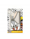 Cover per Xiaomi Poco F3 Ufficiale di Warner Bros Bugs Bunny Silhouette Trasparente - Looney Tunes