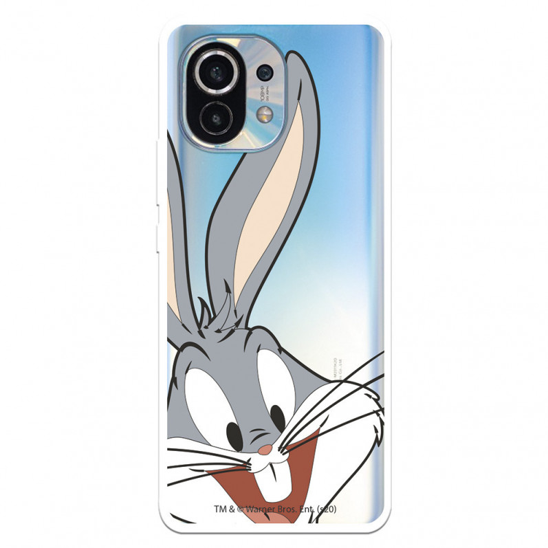 Cover per Xiaomi Mi 11 Ufficiale di Warner Bros Bugs Bunny Silhouette Trasparente - Looney Tunes
