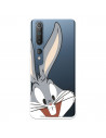 Cover per Xiaomi Mi 10 Ufficiale di Warner Bros Bugs Bunny Silhouette Trasparente - Looney Tunes