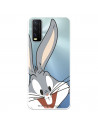 Cover per VIVO Y20S Ufficiale di Warner Bros Bugs Bunny Silhouette Trasparente - Looney Tunes