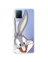 Cover per Vivo V21 5G Ufficiale di Warner Bros Bugs Bunny Silhouette Trasparente - Looney Tunes