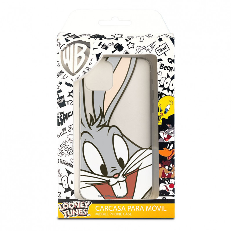 Cover per Samsung Galaxy S21 Ufficiale di Warner Bros Bugs Bunny Silhouette Trasparente - Looney Tunes