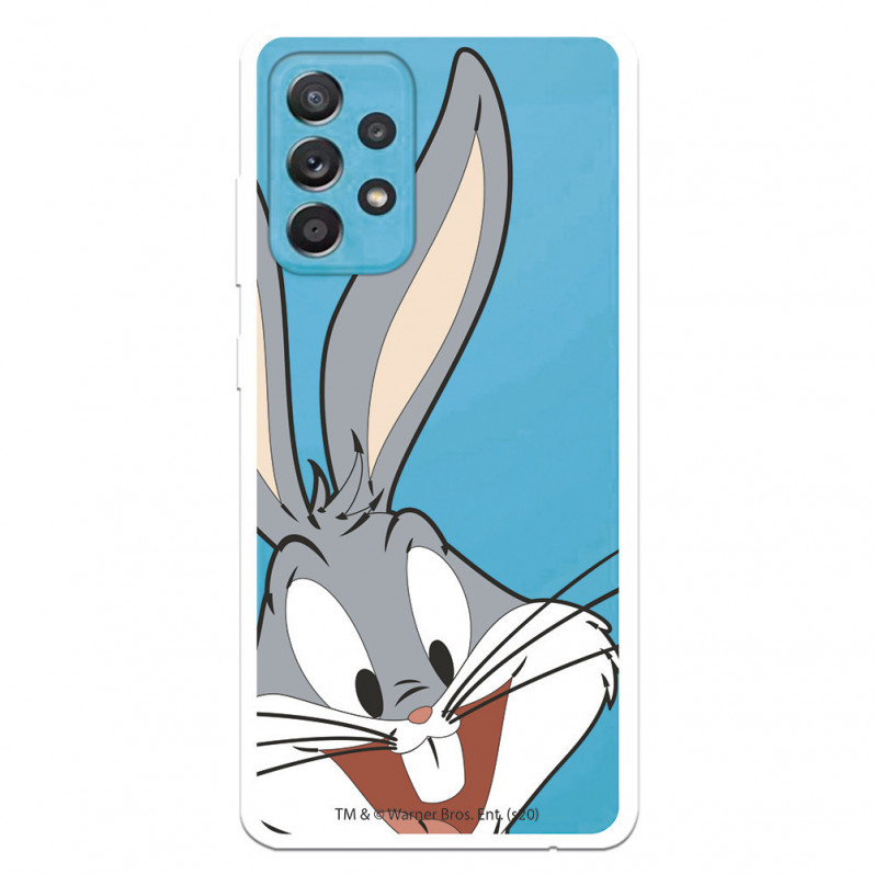 Cover per Samsung Galaxy A52S 5G Ufficiale della Warner Bros Bugs Bunny Silhouette Trasparente - Looney Tunes