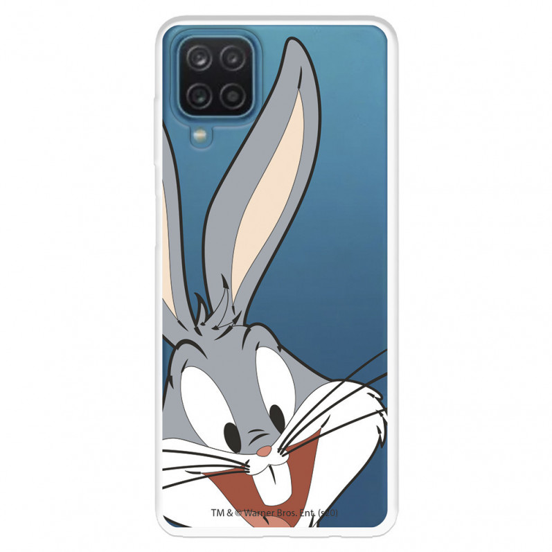 Cover per Samsung Galaxy A22 4G Ufficiale di Warner Bros Bugs Bunny Silhouette Trasparente - Looney Tunes
