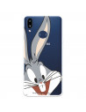 Cover per Samsung Galaxy A10s Ufficiale di Warner Bros Bugs Bunny Silohuette Trasparente - Looney Tunes