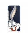 Cover per Samsung Galaxy A01 Ufficiale di Warner Bros Bugs Bunny Silhouette Trasparente - Looney Tunes