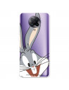 Cover per Pocophone F2 Pro Ufficiale di Warner Bros Bugs Bunny Silhouette Trasparente - Looney Tunes