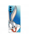 Cover per Oppo Reno 4 Ufficiale di Warner Bros Bugs Bunny Silhouette Trasparente - Looney Tunes