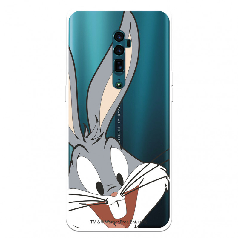 Cover per Oppo Reno 10 X Zoom Ufficiale di Warner Bros Bugs Bunny Silhouette Trasparente - Looney Tunes