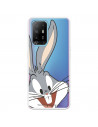 Cover per Oppo A94 5G Ufficiale di Warner Bros Bugs Bunny Silhouette Trasparente - Looney Tunes