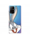 Cover per Oppo A74 5G Ufficiale di Warner Bros Bugs Bunny Silhouette Trasparente - Looney Tunes