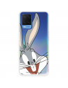 Cover per Oppo A54 4G Ufficiale di Warner Bros Bugs Bunny Silhouette Trasparente - Looney Tunes