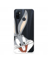 Cover per Oppo A32 Ufficiale di Warner Bros Bugs Bunny Silhouette Trasparente - Looney Tunes